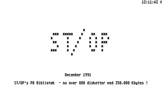 ST-OP Velkommen Disk atari screenshot